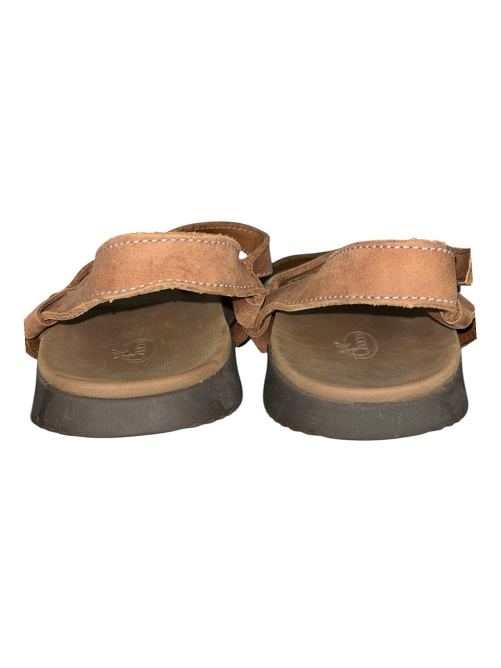 Chaco Tulip Leather Toe Ring Sandals Brown Strappy Womens Size 10 - Picture 11 of 12